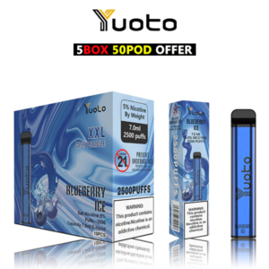 Yuoto XXL 2500 Puffs Disposable Vape 5 Boxes In UAE